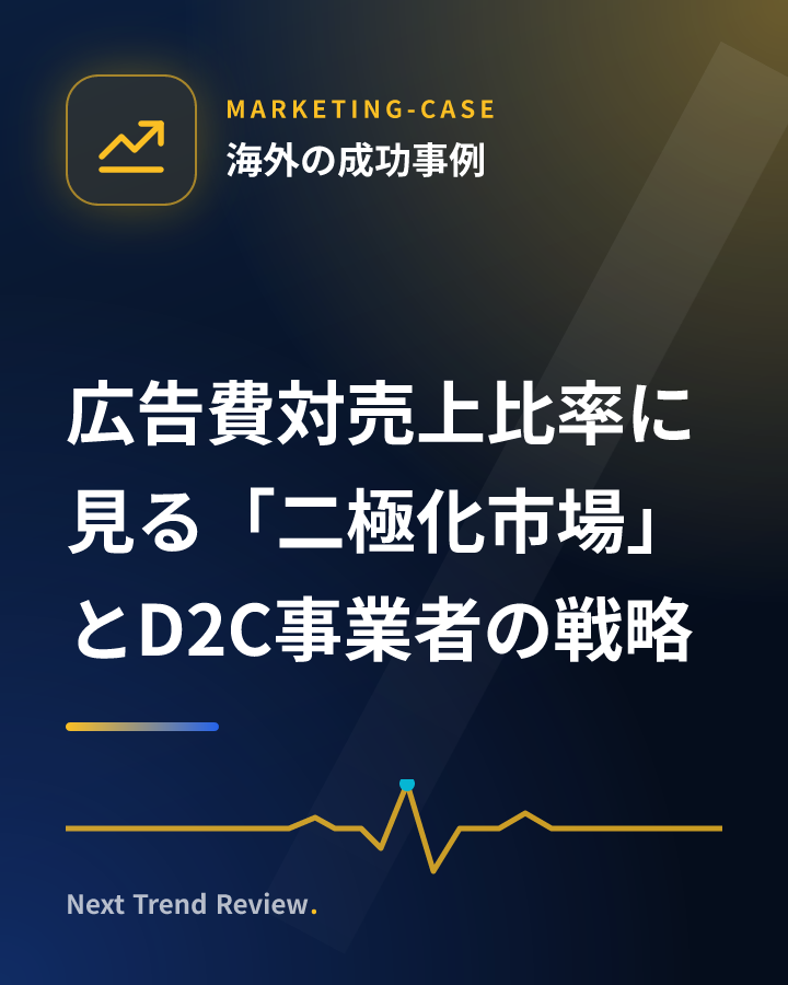 広告費対売上比率に見る「二極化市場」とD2C事業者の戦略